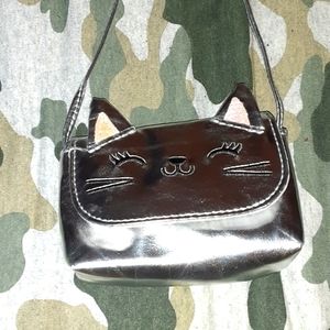 CLAIRE'S CHROME KITTY COIN PURSE NRMINT CONDITION